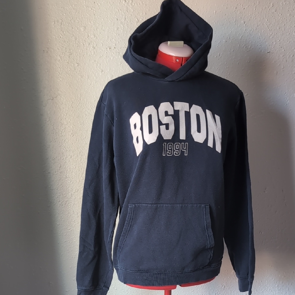 H&M Boston 1994 Navy Hoodie Unisex Small